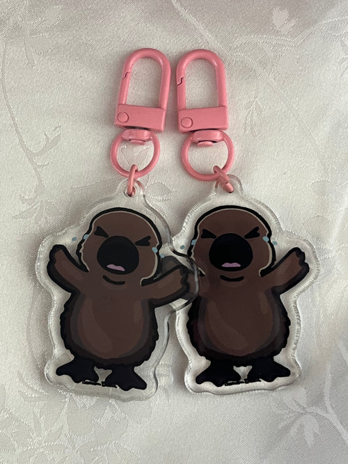 Crying Baby Loon Keychain