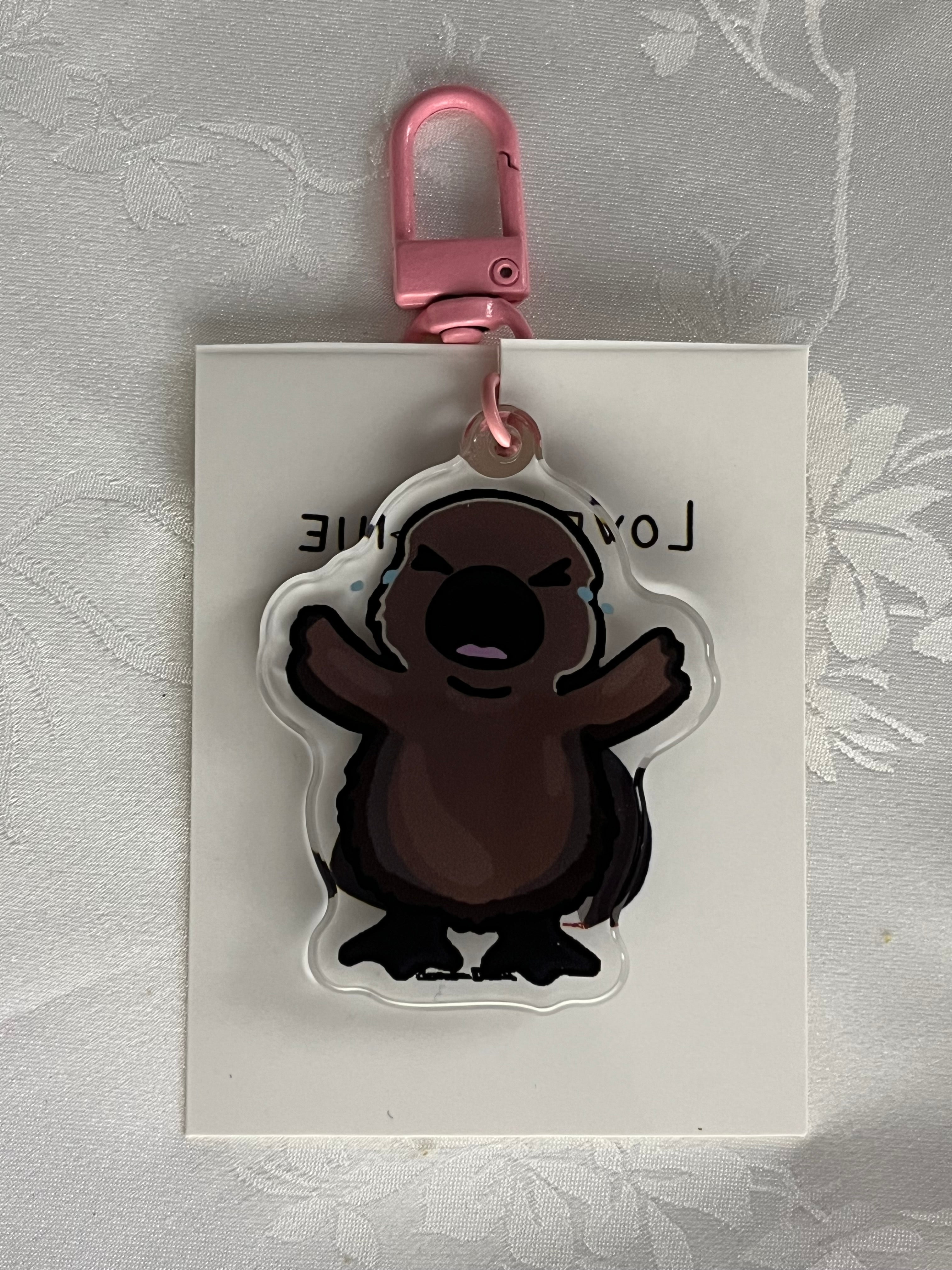 Crying Baby Loon Keychain